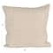 Hello Honey® 18" x 18" Natural Patterned Edge Woven Cotton & Linen Pillow